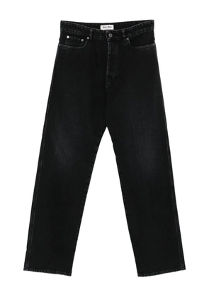 Miu Miu logo-motif five-pockets straight-leg jeans - Black
