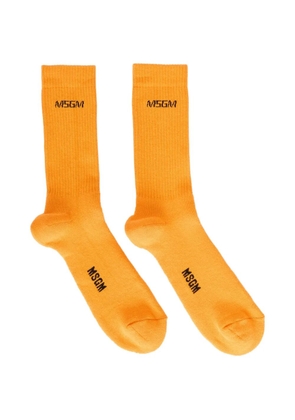 MSGM ribbed socks - Orange