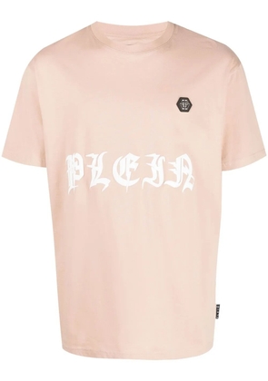 Philipp Plein logo-patch T-shirt - Neutrals