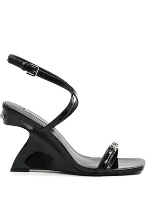 Karl Lagerfeld 90mm logo-appliqué sandals - Black