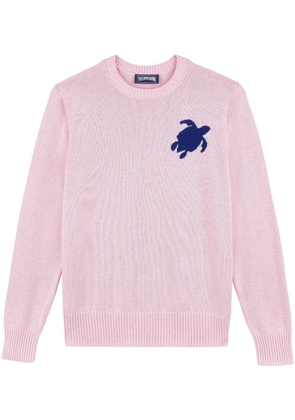 Vilebrequin logo-jacquard jumper - Pink