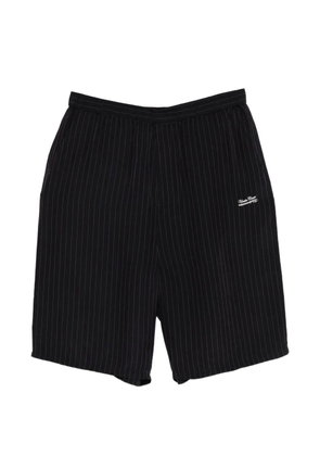Undercover pinstripe-pattern shorts - Blue