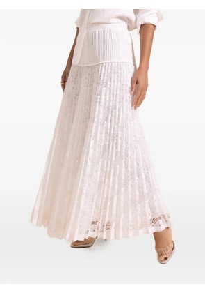 Simkhai Verona pleated midi skirt - Neutrals