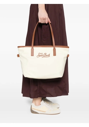 MC2 Saint Barth embroidered-logo tote bag - Yellow