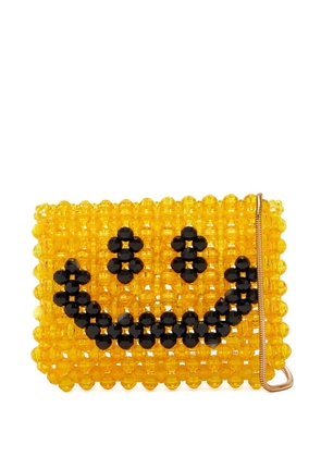 Bad at math Wally smile shoulder bag - Yellow