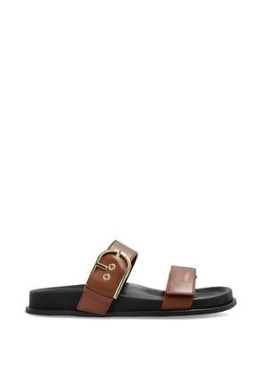 Furla Solea buckled-strap flat sandals - Brown