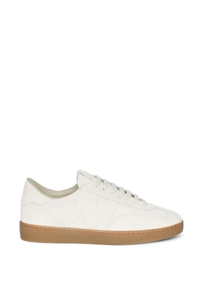 MSGM logo-detail suede sneakers - Neutrals