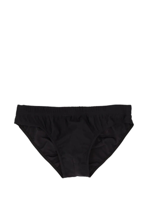 Moschino Pre-Owned logo swim trunks - Black