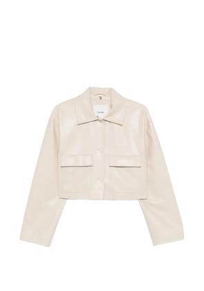 Nanushka cropped pocket jacket - Neutrals