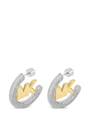 Michael Kors logo-embellishment earrings - Silver