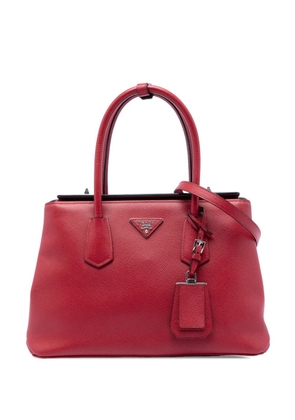 Prada Pre-Owned 2013-2026 Saffiano Cuir Turnlock Twin satchel - Red
