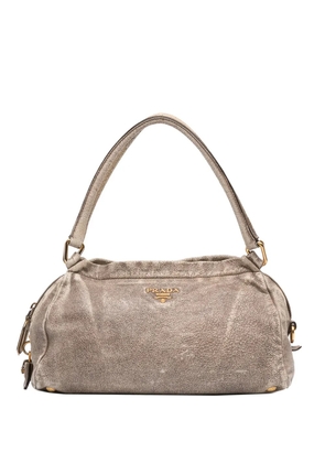 Prada Pre-Owned 2013-2026 Craquele Leather shoulder bag - Brown