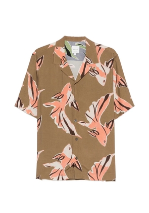 Paul Smith fish print shirt - Brown