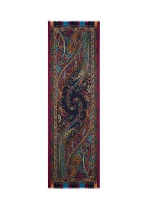ETRO paisley-jacquard scarf - Red