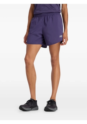 New Balance Essential elasticated sport shorts - Purple