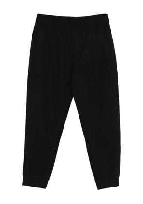 Emporio Armani textured track pants - Black