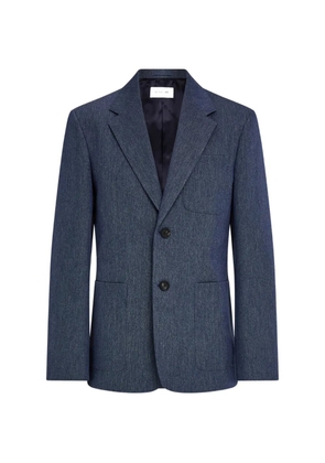 Ferragamo single breasted denim blazer - Blue
