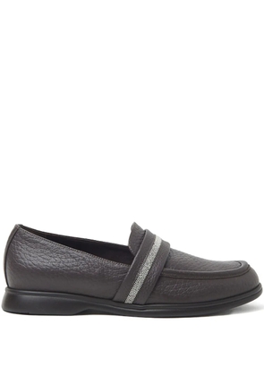 Peserico Punto Luce leather loafers - Brown