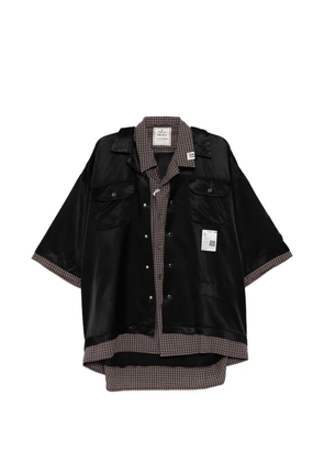 Maison MIHARA YASUHIRO button label shirt - Black