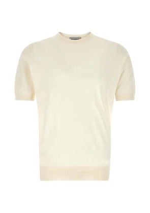 John Smedley crew neck Kempton T-shirt - Neutrals