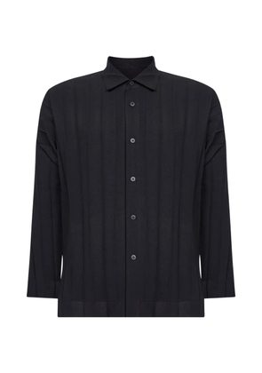 Homme Plissé Issey Miyake pleated button shirt - Black