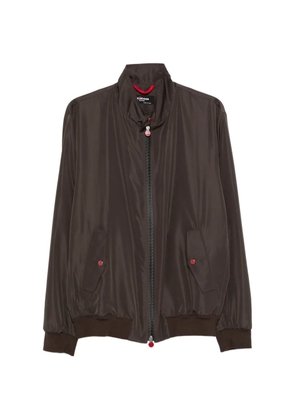 Kiton zip-fastening bomber jacket - Brown