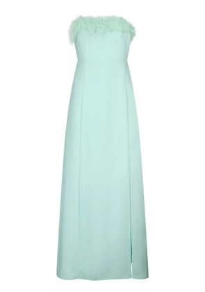 LIU JO feather-detailing dress - Green