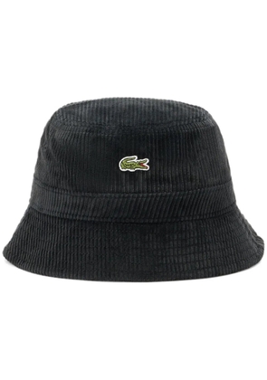 Lacoste corduroy bucket hat - Black