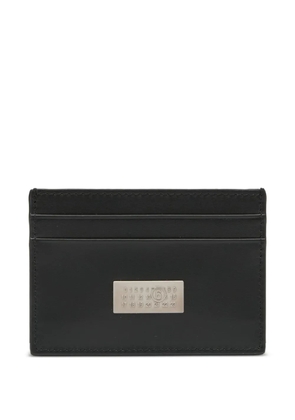 MM6 Maison Margiela logo plaque cardholder - Black