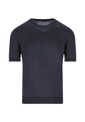 Tagliatore ribbed T-shirt - Blue