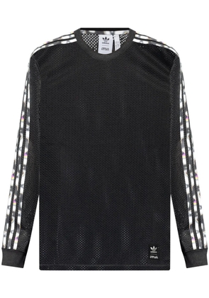 adidas Pride 3-Stripe mesh T-shirt - Black