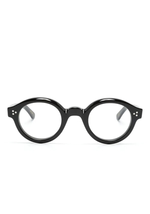 Lesca La Corb's XS round-frame glasses - Black