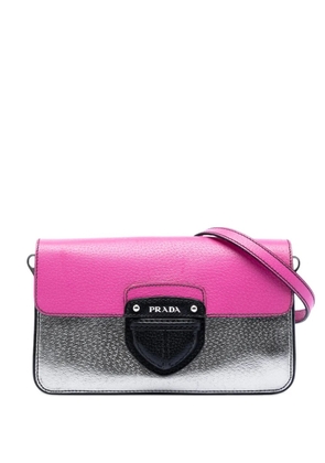Prada Pre-Owned 2013-2025 Tricolor Metallic Cinghiale crossbody bag - Pink