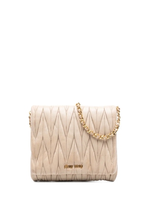 Miu Miu Pre-Owned 2010-2026 Matelasse Nappa crossbody bag - Brown