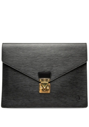 Louis Vuitton Pre-Owned 2000-2020 Epi Porte Documents Senateur clutch bag - Black