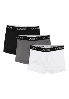 Lacoste logo-waistband boxer briefs (set of three) - White