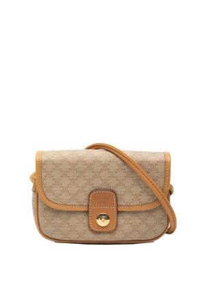 Celine Pre-Owned 1996 Macadam Coated Canvas crossbody bag - Brown