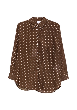 Marella Angio polka dot-pattern shirt - Brown