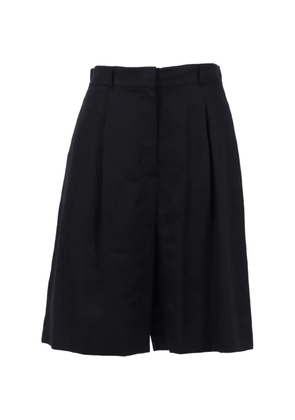 Max Mara pleated caravan shorts - Black