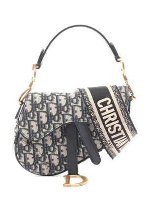 Christian Dior Pre-Owned 2010-2025 Mini Oblique Saddle Bag shoulder bag - Black