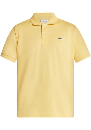 Lacoste logo-embroidered cotton polo shirt - Yellow
