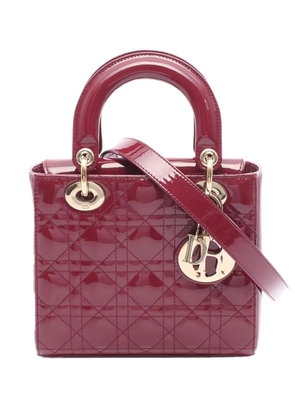 Christian Dior Pre-Owned 2023 Small Patent Leather Lady Dior handbag - Red
