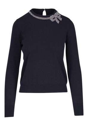 Carolina Herrera bow-embellished sweater - Black
