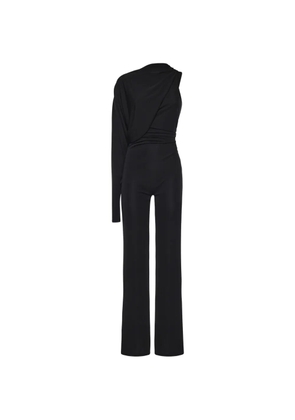 THE ANDAMANE draped jumpsuit - Black
