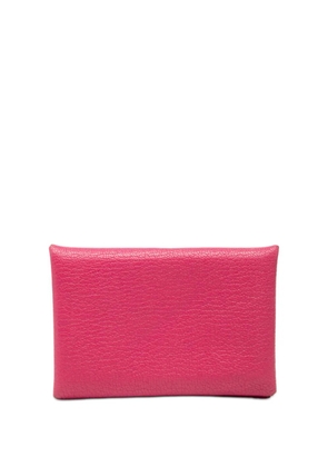 Hermès Pre-Owned 2009 Chevre Mysore Calvi card holder - Pink