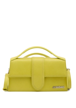 Jacquemus Bambino top handle leather tote bag - Green