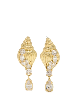 Oceanus shell-embellishment earrings - Gold