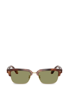 Giorgio Armani rectangular-frame sunglasses - Brown