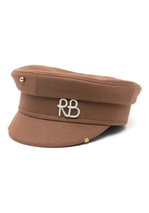 Ruslan Baginskiy rivet-detail baker boy cap - Brown