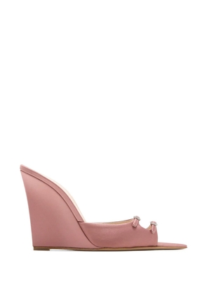 Andrea Wazen crystal-embellishment sandals - Pink